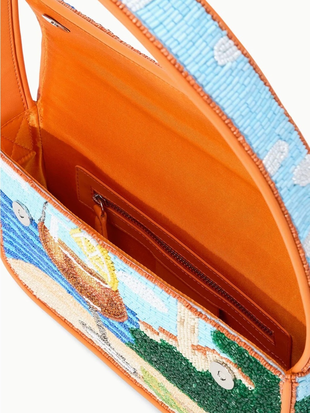 STAUD Tommy Beaded Bag- Sunset Spritz Aperol Sprtiz - Picture 5 of 16
